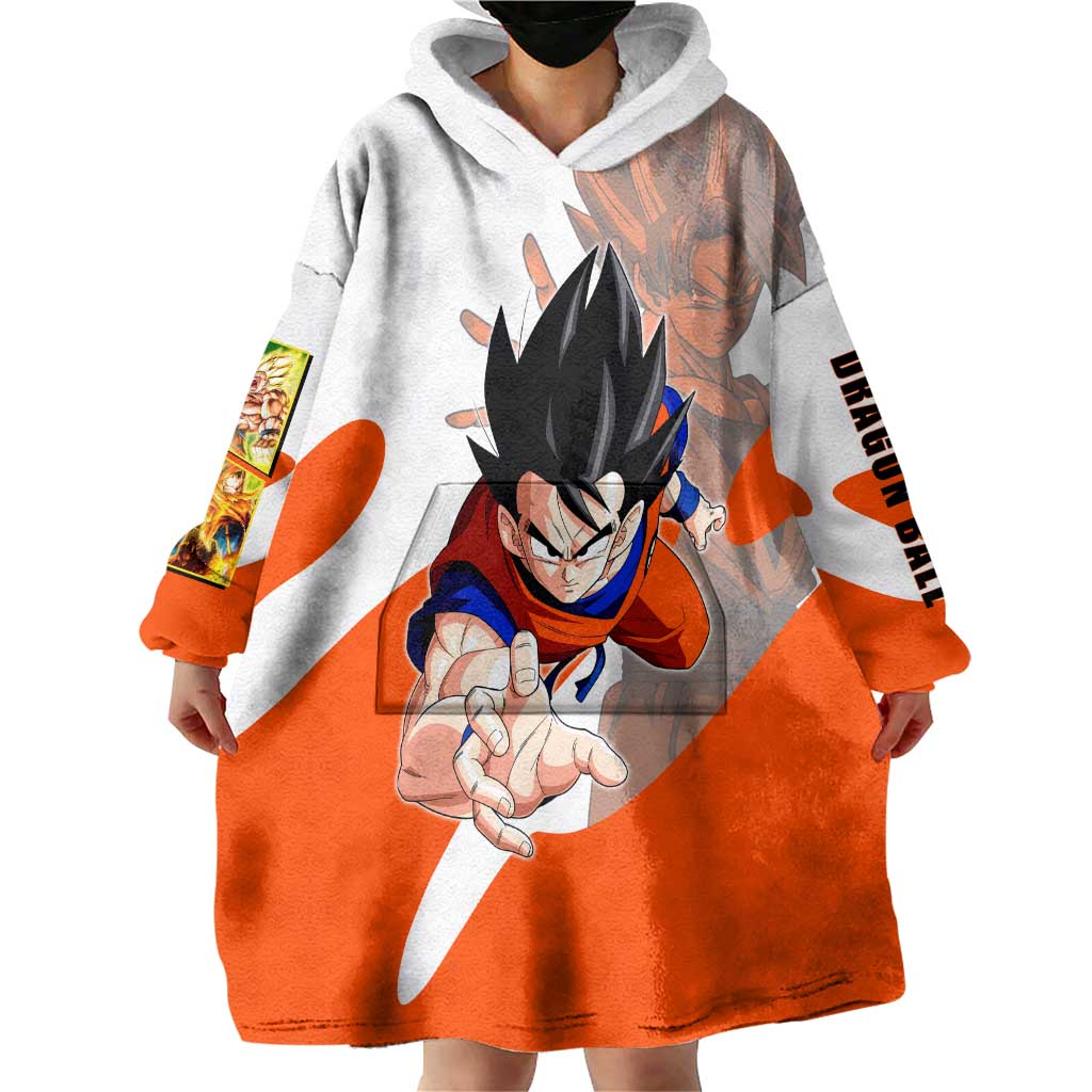 Son Goku Kamehameha Legend Wearable Blanket Hoodie Iconic Anime Battle Style