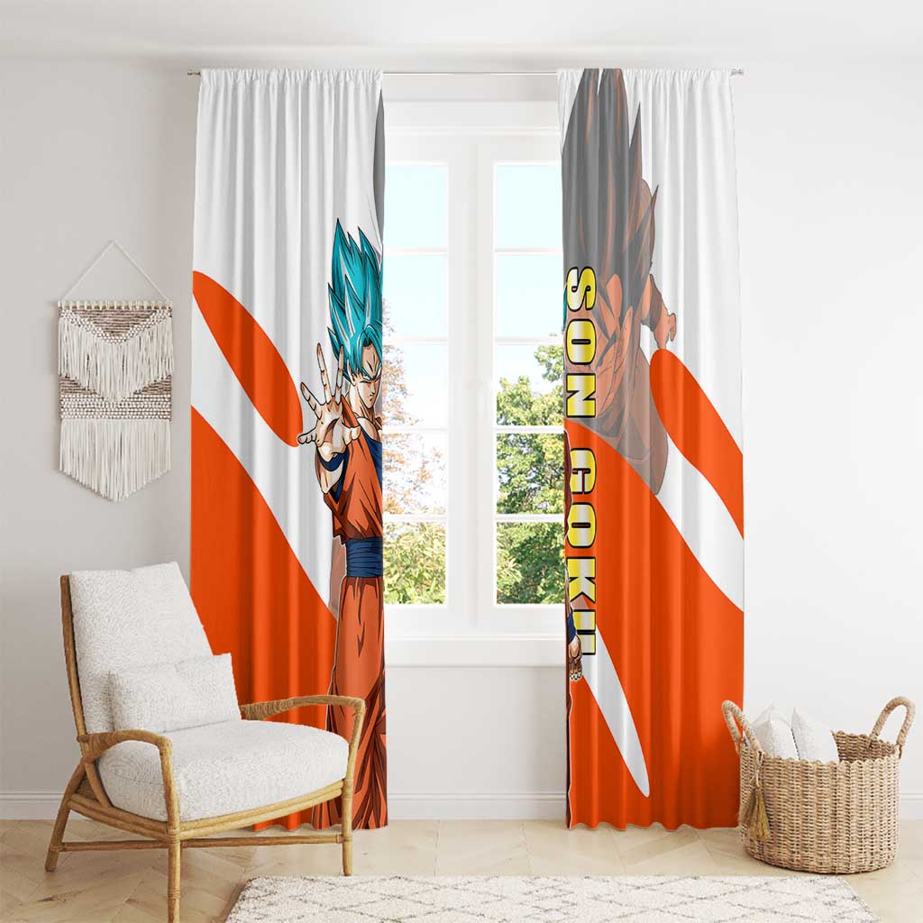 Son Goku Kamehameha Legend Window Curtain Iconic Anime Battle Style