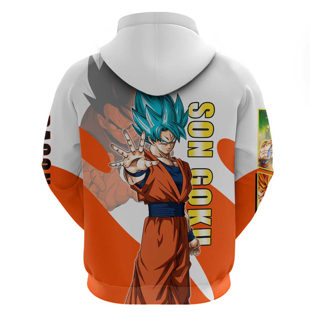 Son Goku Kamehameha Legend Zip Hoodie Iconic Anime Battle Style