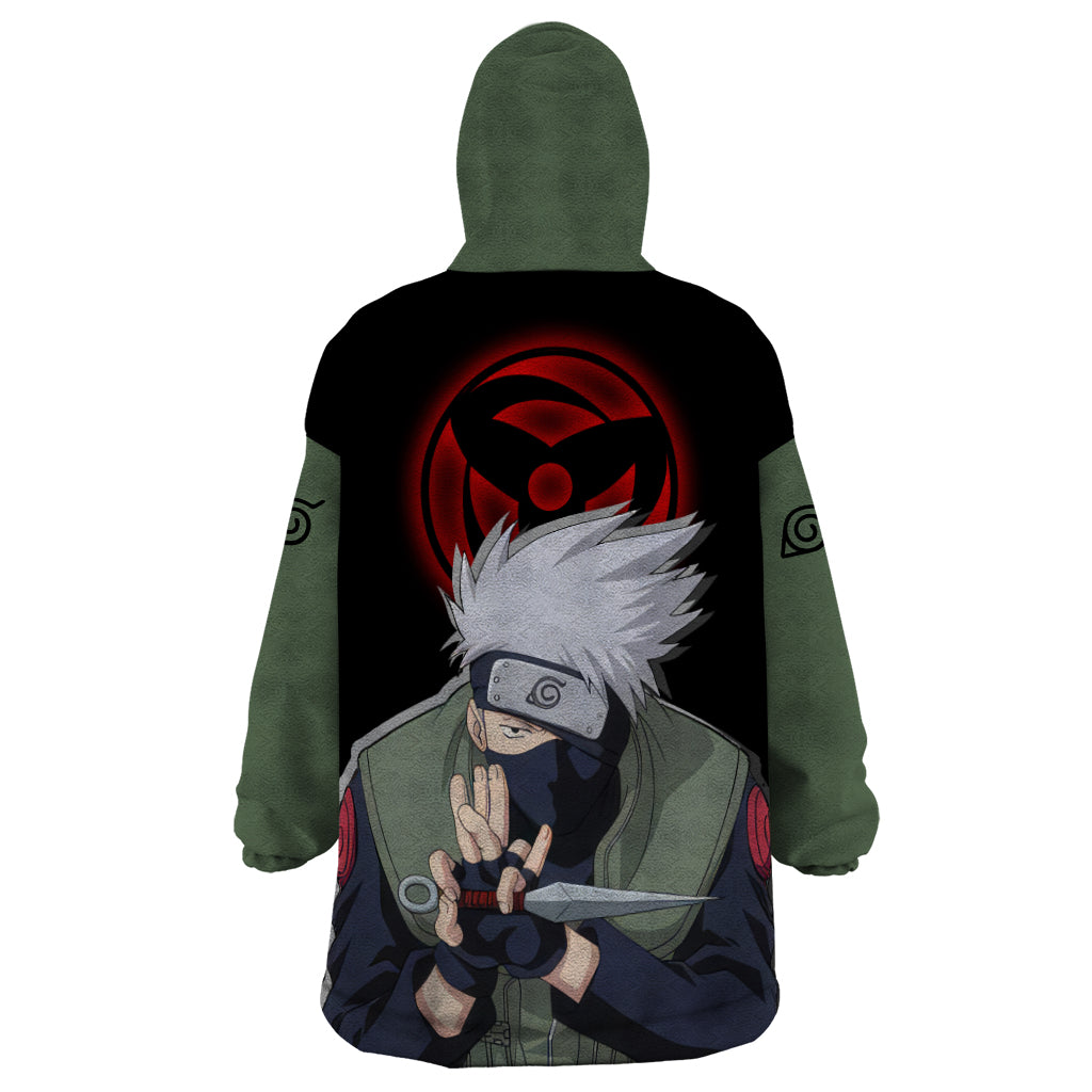 Hatake Kakashi - Sharingan Eyes Wearable Blanket Hoodie