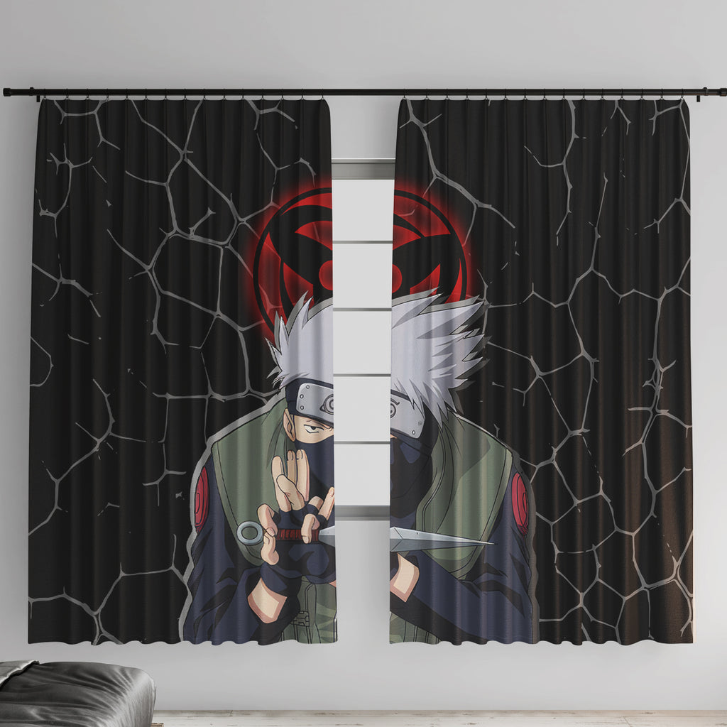 Hatake Kakashi - Sharingan Eyes Window Curtain