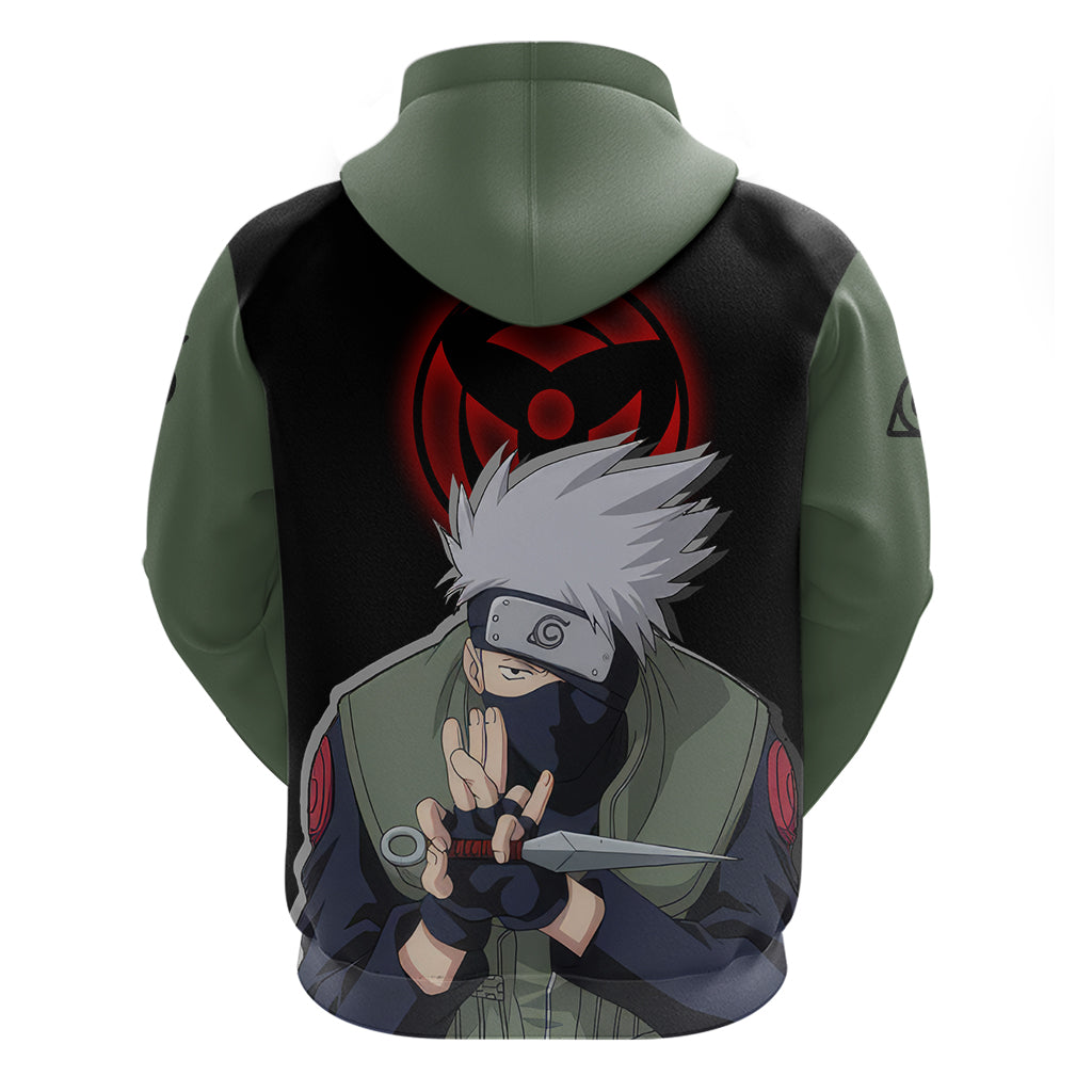 Hatake Kakashi - Sharingan Eyes Zip Hoodie