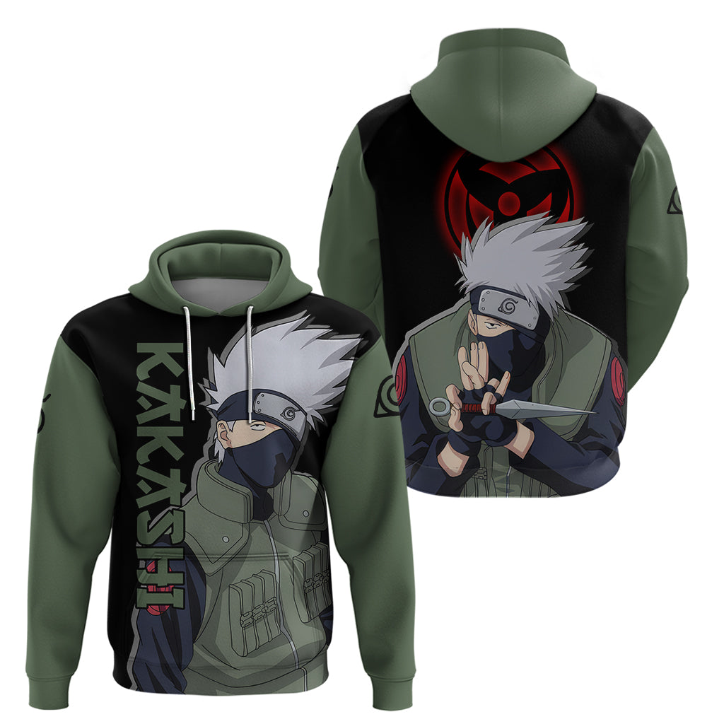 Hatake Kakashi - Sharingan Eyes Zip Hoodie