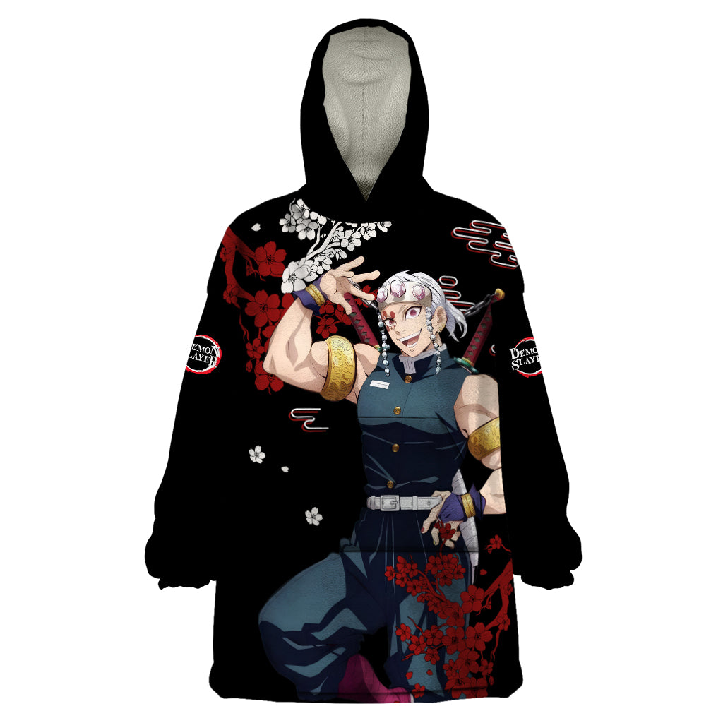 Tengen Uzui Anime Japan Style Wearable Blanket Hoodie