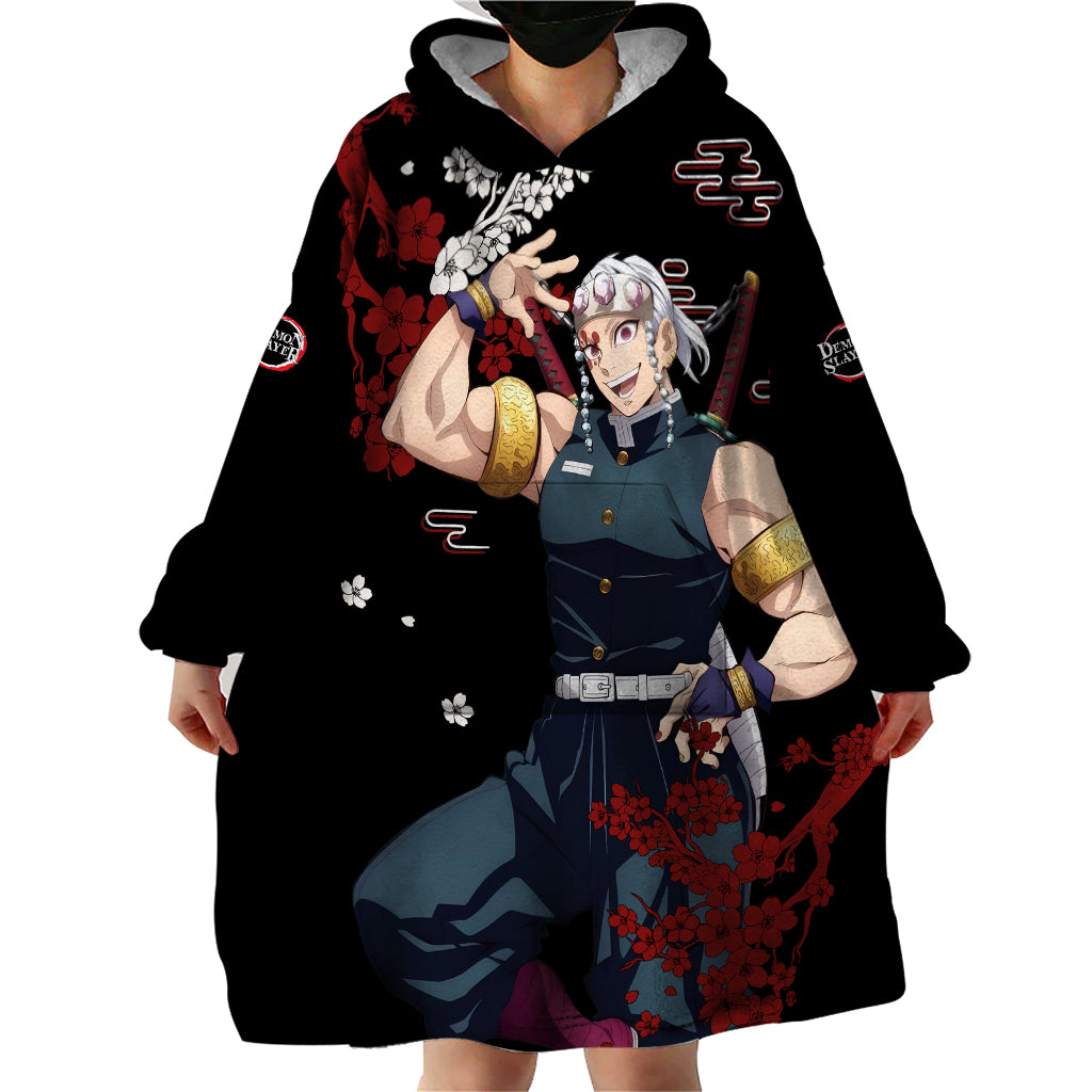 Tengen Uzui Anime Japan Style Wearable Blanket Hoodie