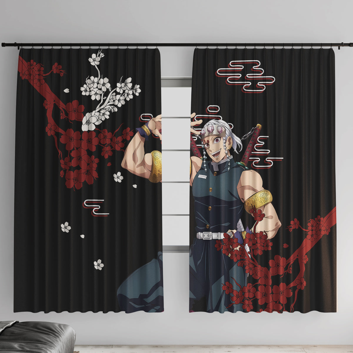 Tengen Uzui Anime Japan Style Window Curtain