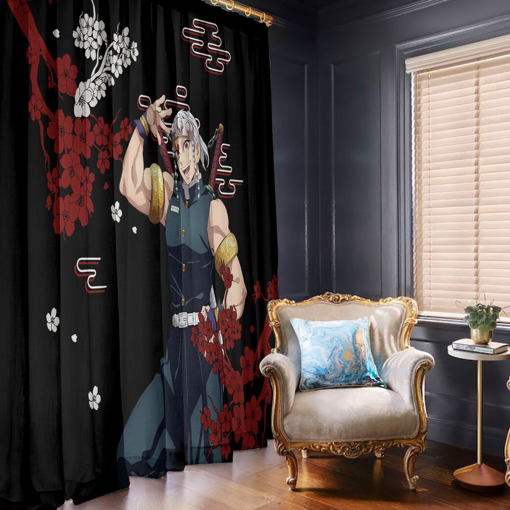 Tengen Uzui Anime Japan Style Window Curtain