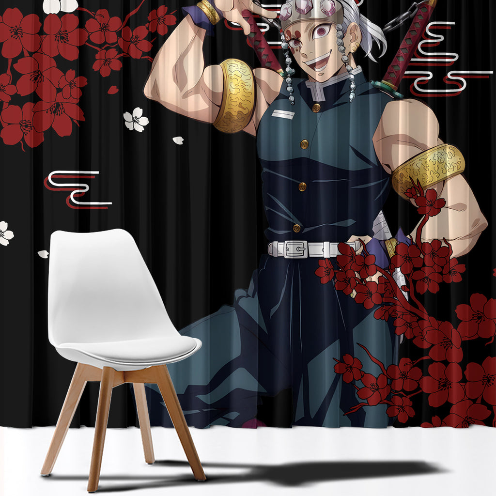 Tengen Uzui Anime Japan Style Window Curtain