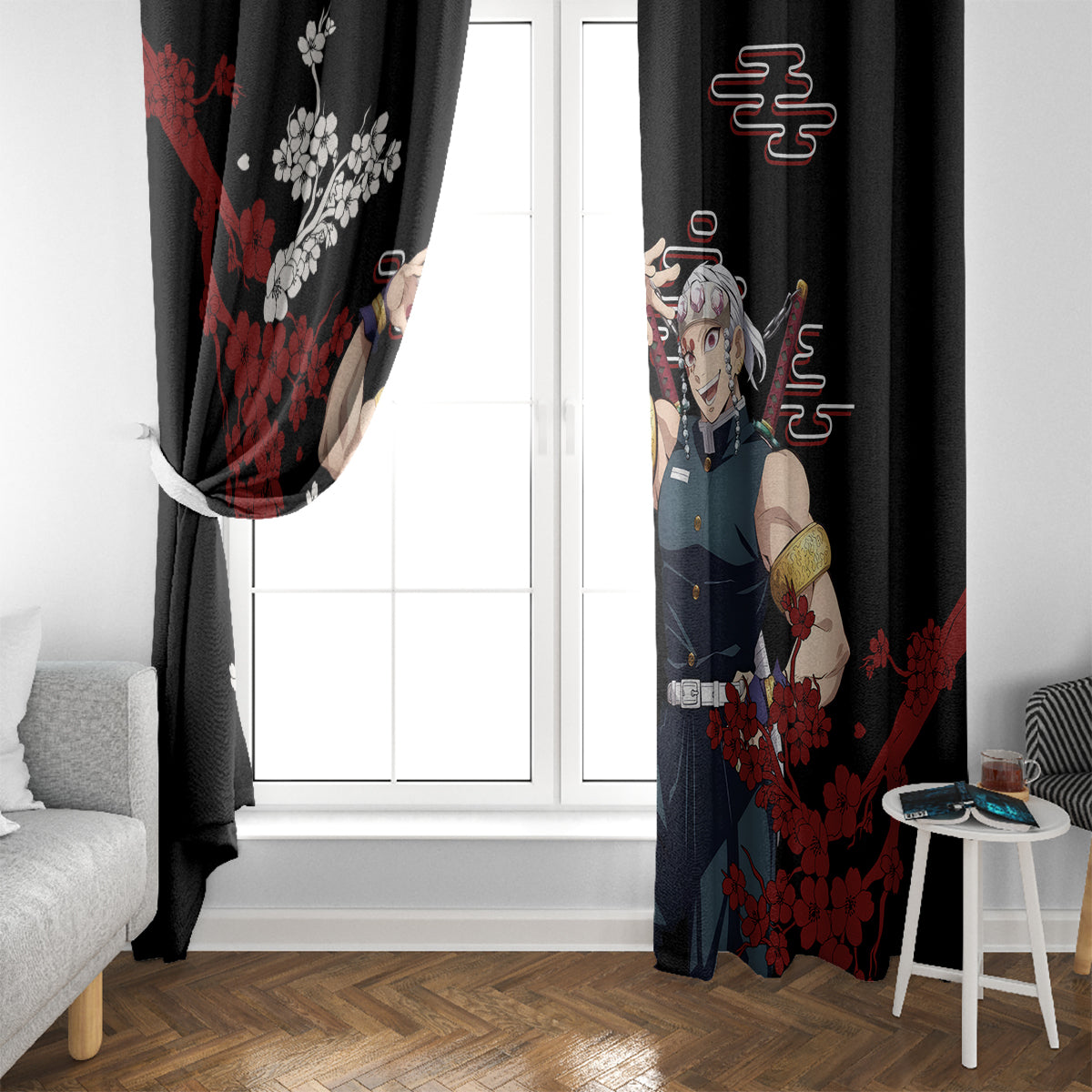 Tengen Uzui Anime Japan Style Window Curtain