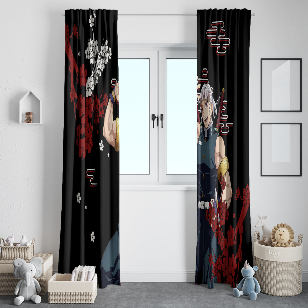 Tengen Uzui Anime Japan Style Window Curtain