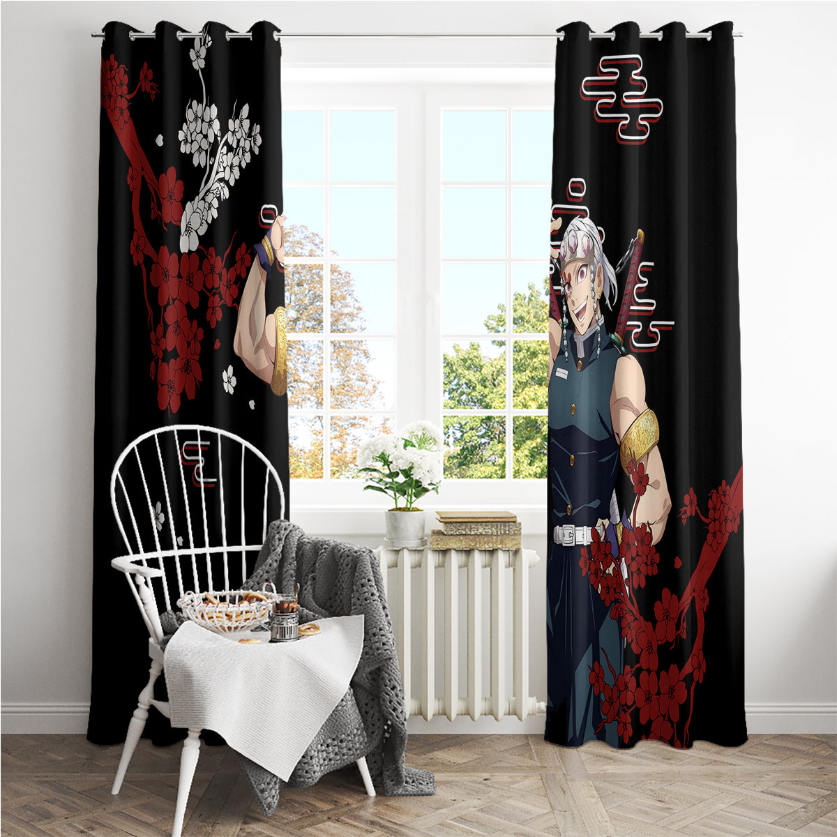 Tengen Uzui Anime Japan Style Window Curtain