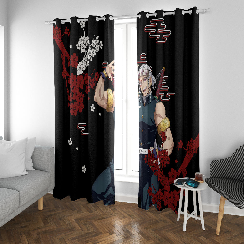 Tengen Uzui Anime Japan Style Window Curtain