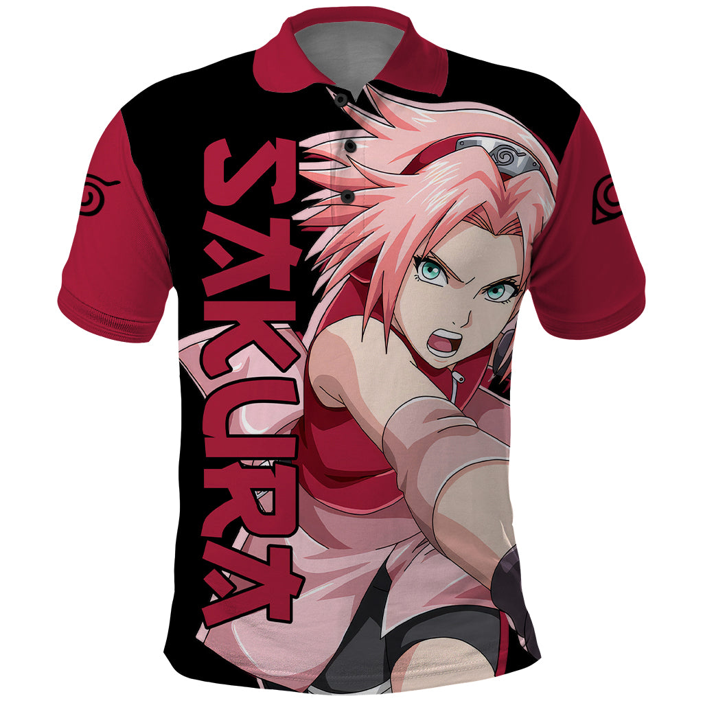 Sakura Haruno - Naruto Anime Polo Shirt