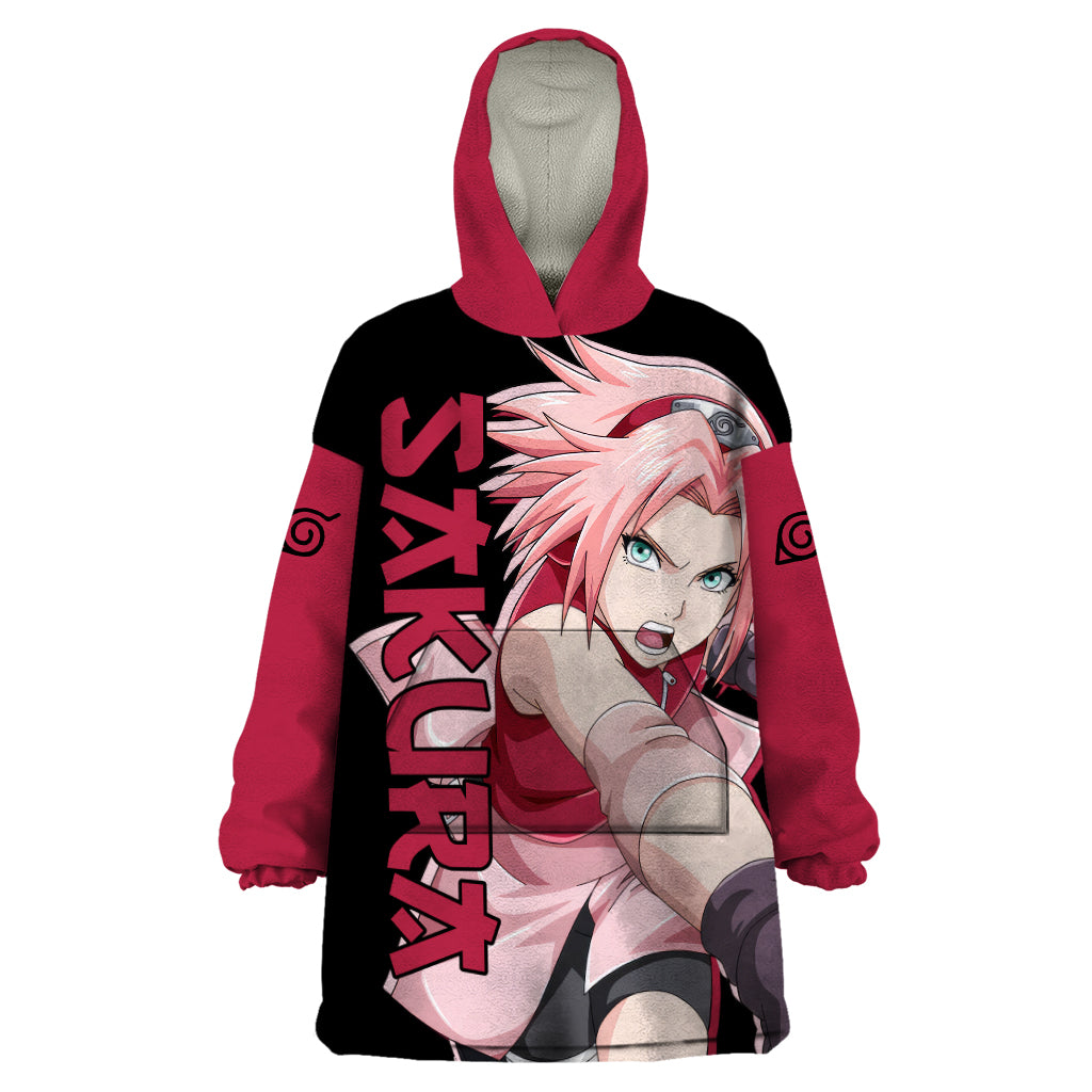 Sakura Haruno - Naruto Anime Wearable Blanket Hoodie