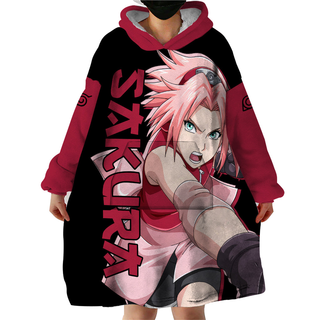 Sakura Haruno - Naruto Anime Wearable Blanket Hoodie
