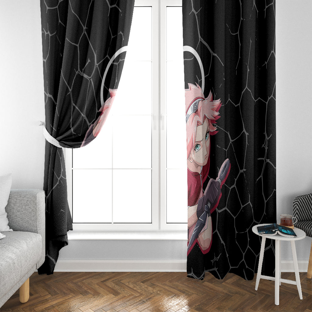 Sakura Haruno - Naruto Anime Window Curtain