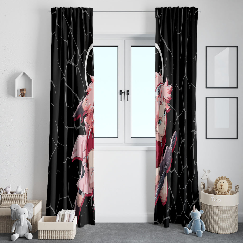 Sakura Haruno - Naruto Anime Window Curtain