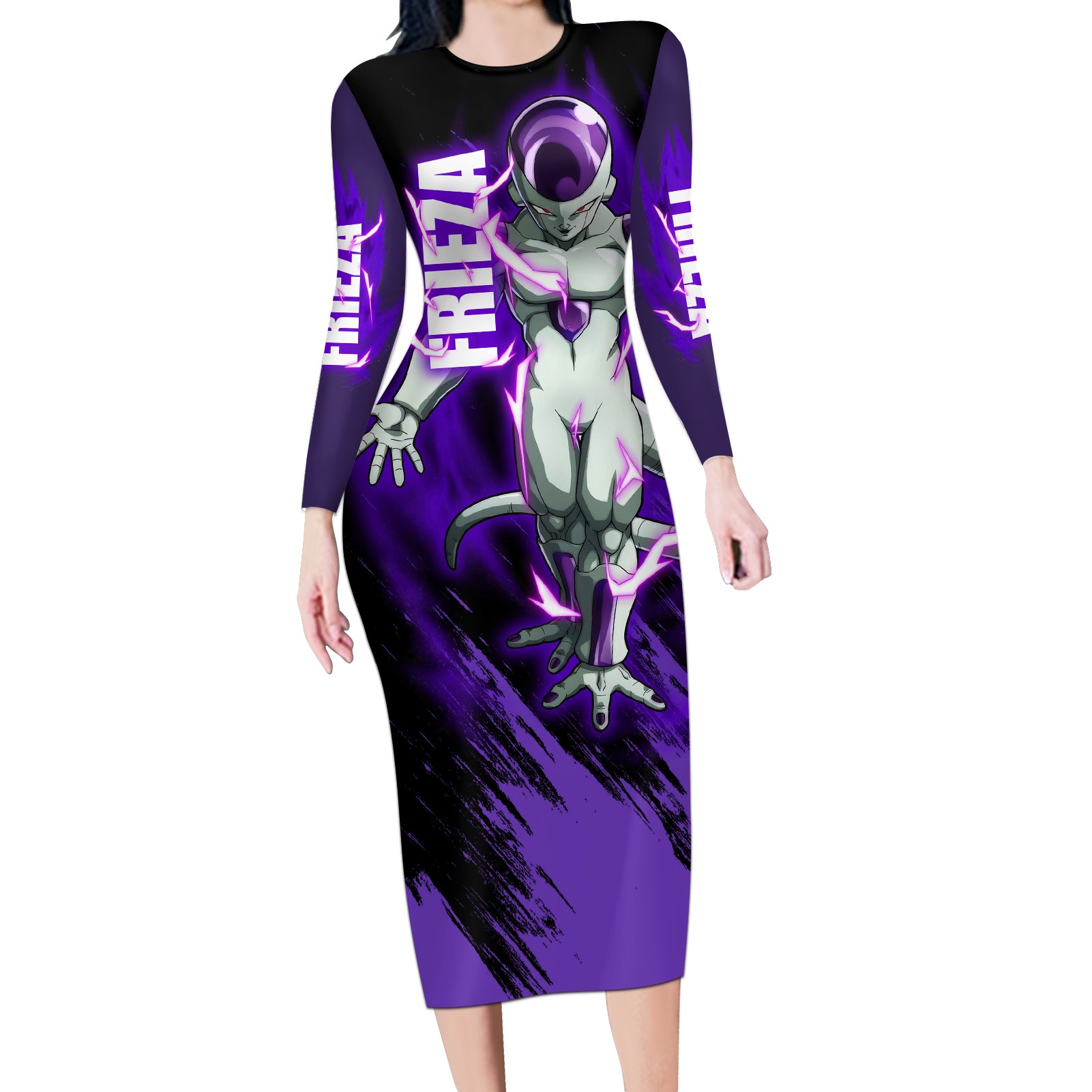 Frieza - Dragon Ball Long Sleeve Bodycon Dress