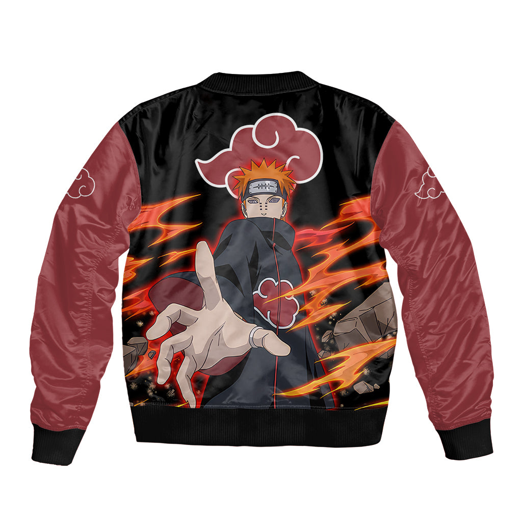 Pain Akatsuki - Naruto Anime Bomber Jacket