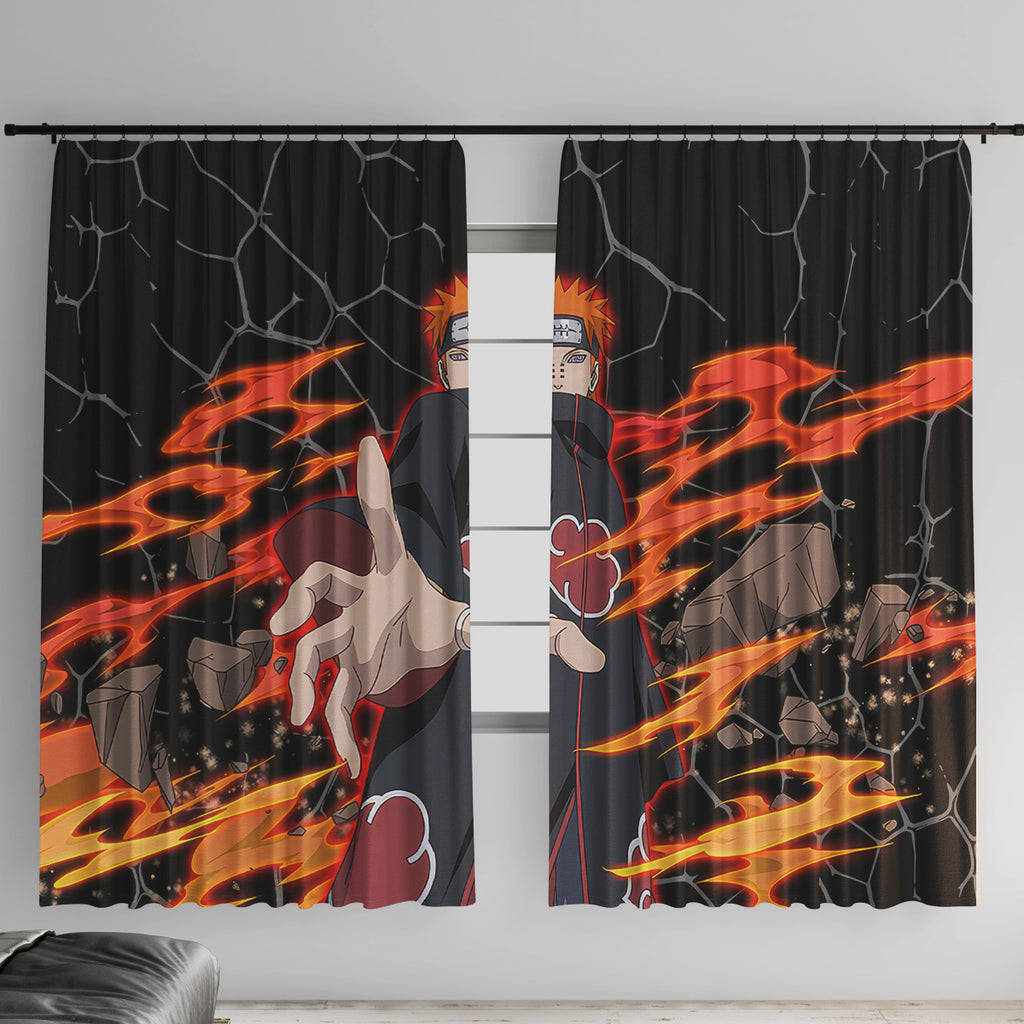 Pain Akatsuki - Naruto Anime Window Curtain
