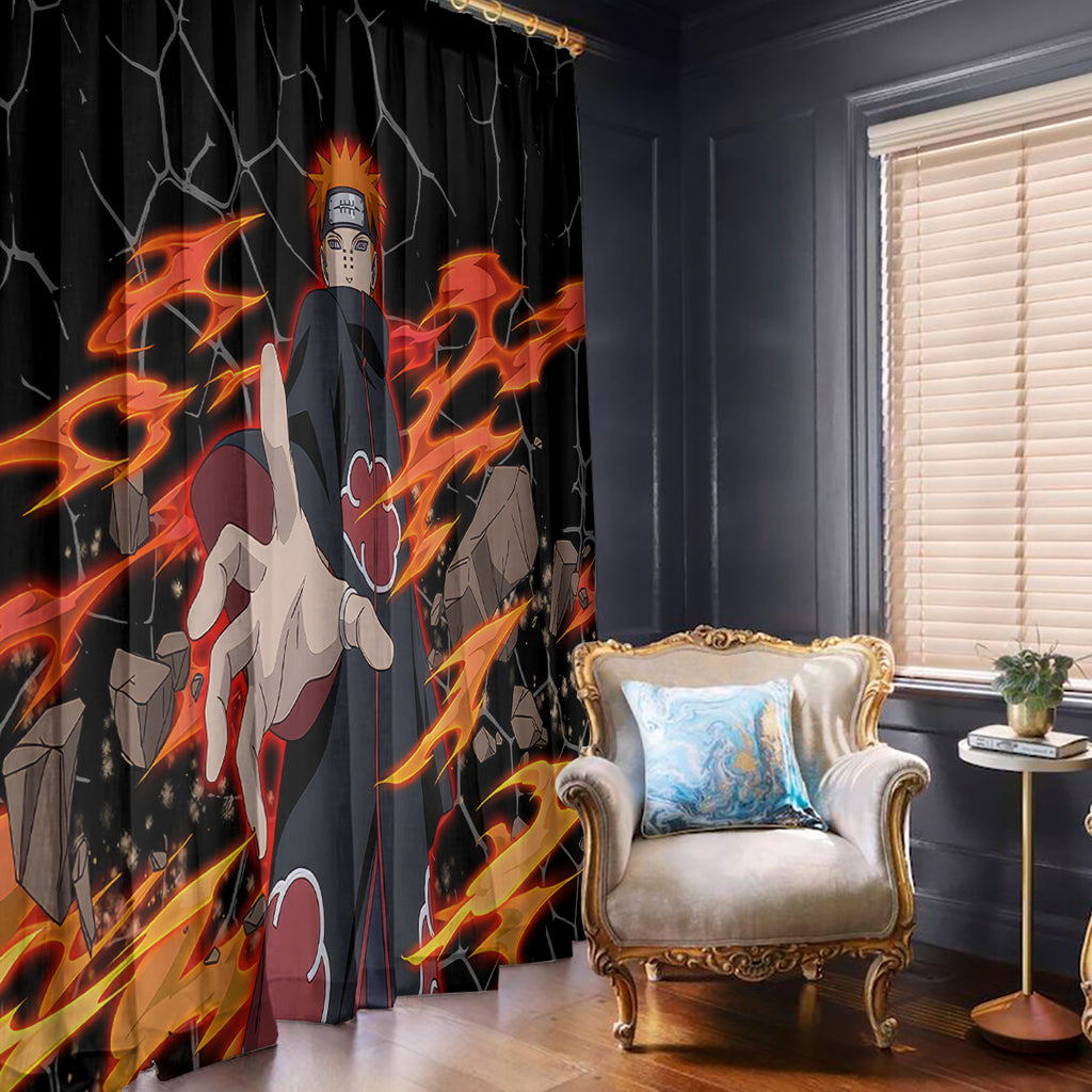 Pain Akatsuki - Naruto Anime Window Curtain