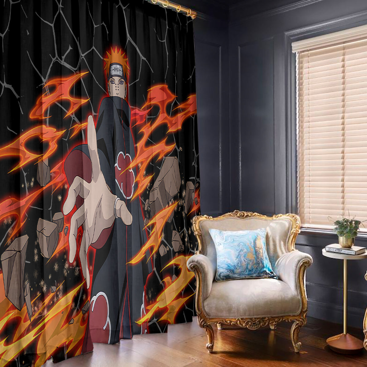 Pain Akatsuki - Naruto Anime Window Curtain