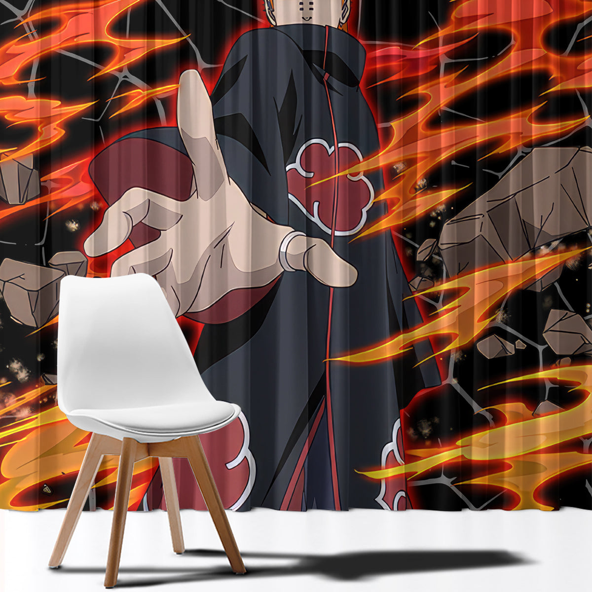 Pain Akatsuki - Naruto Anime Window Curtain