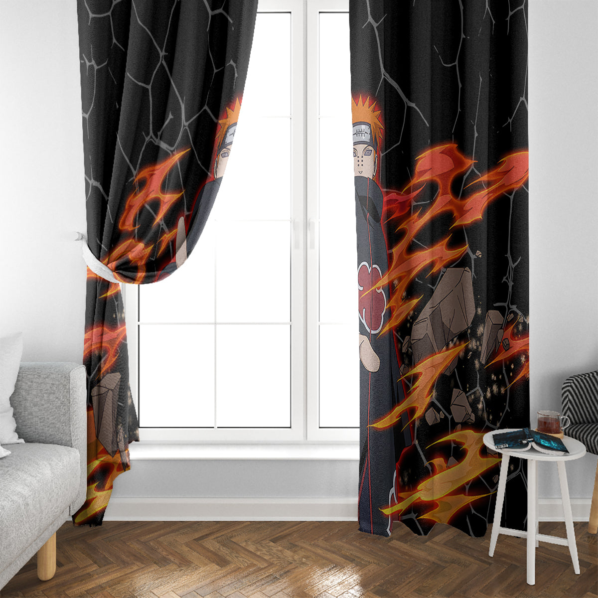 Pain Akatsuki - Naruto Anime Window Curtain