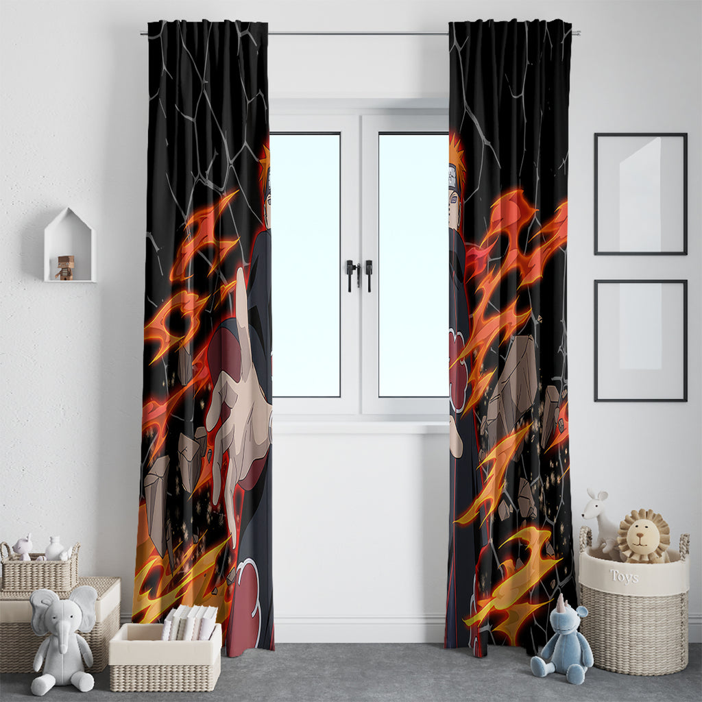 Pain Akatsuki - Naruto Anime Window Curtain
