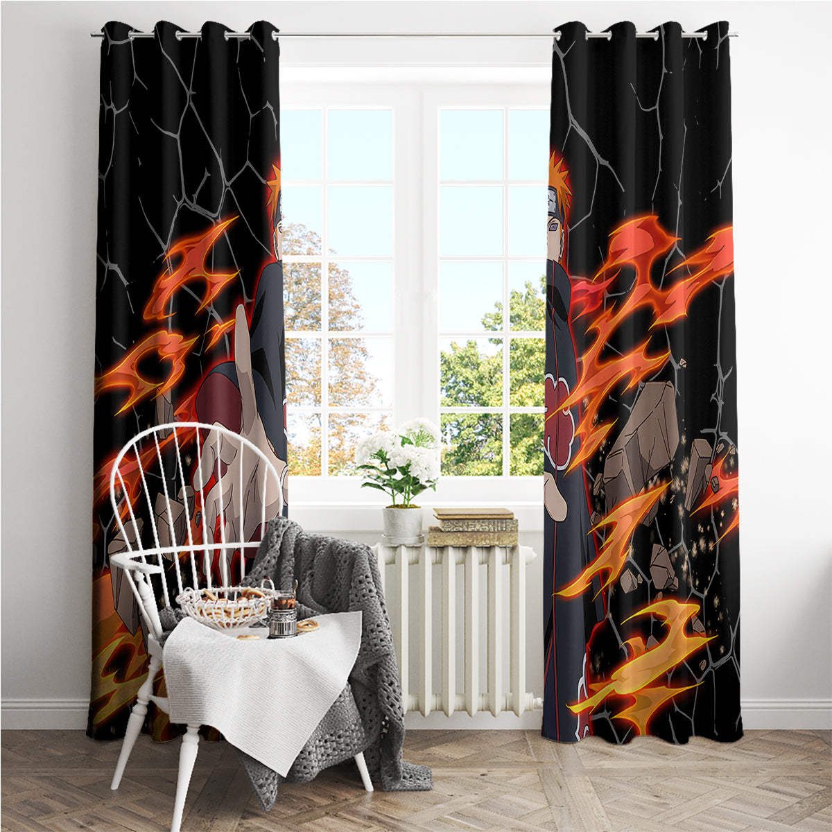 Pain Akatsuki - Naruto Anime Window Curtain