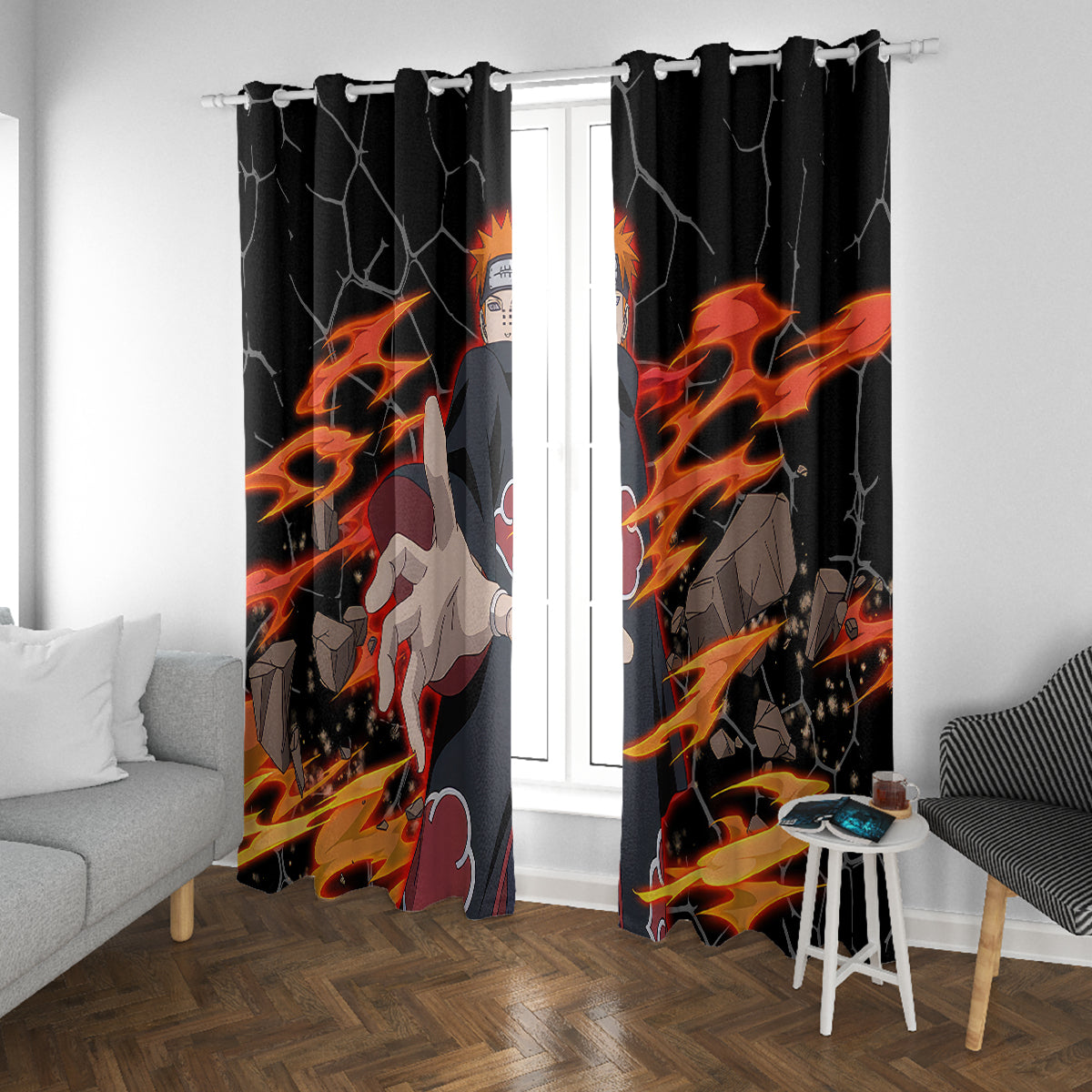 Pain Akatsuki - Naruto Anime Window Curtain
