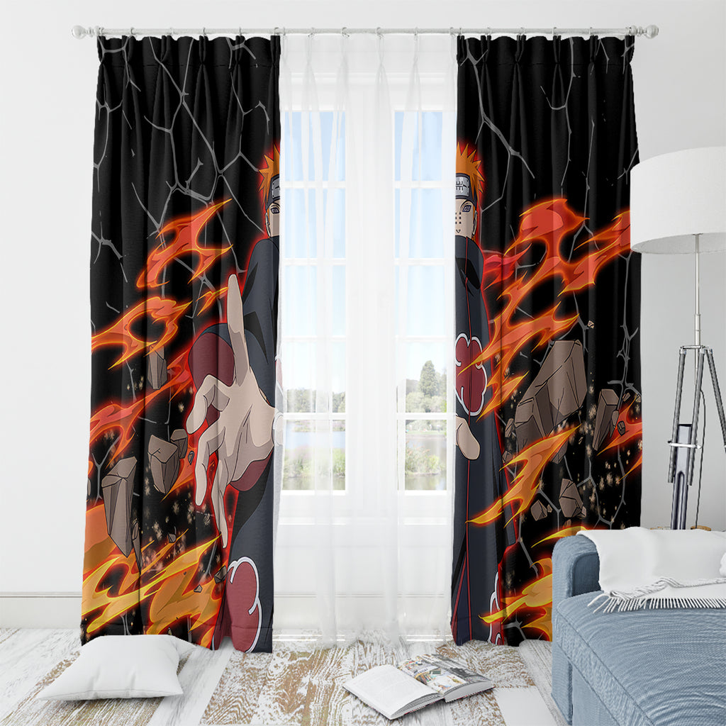 Pain Akatsuki - Naruto Anime Window Curtain
