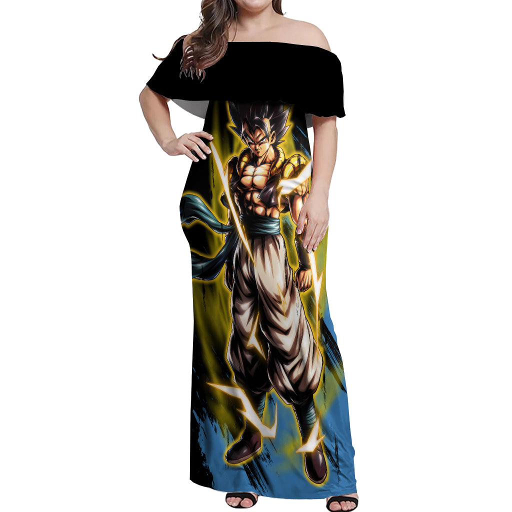 Gogeta - Dargon Ball Off Shoulder Maxi Dress