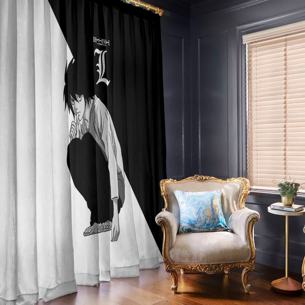 L Lawliet Window Curtain