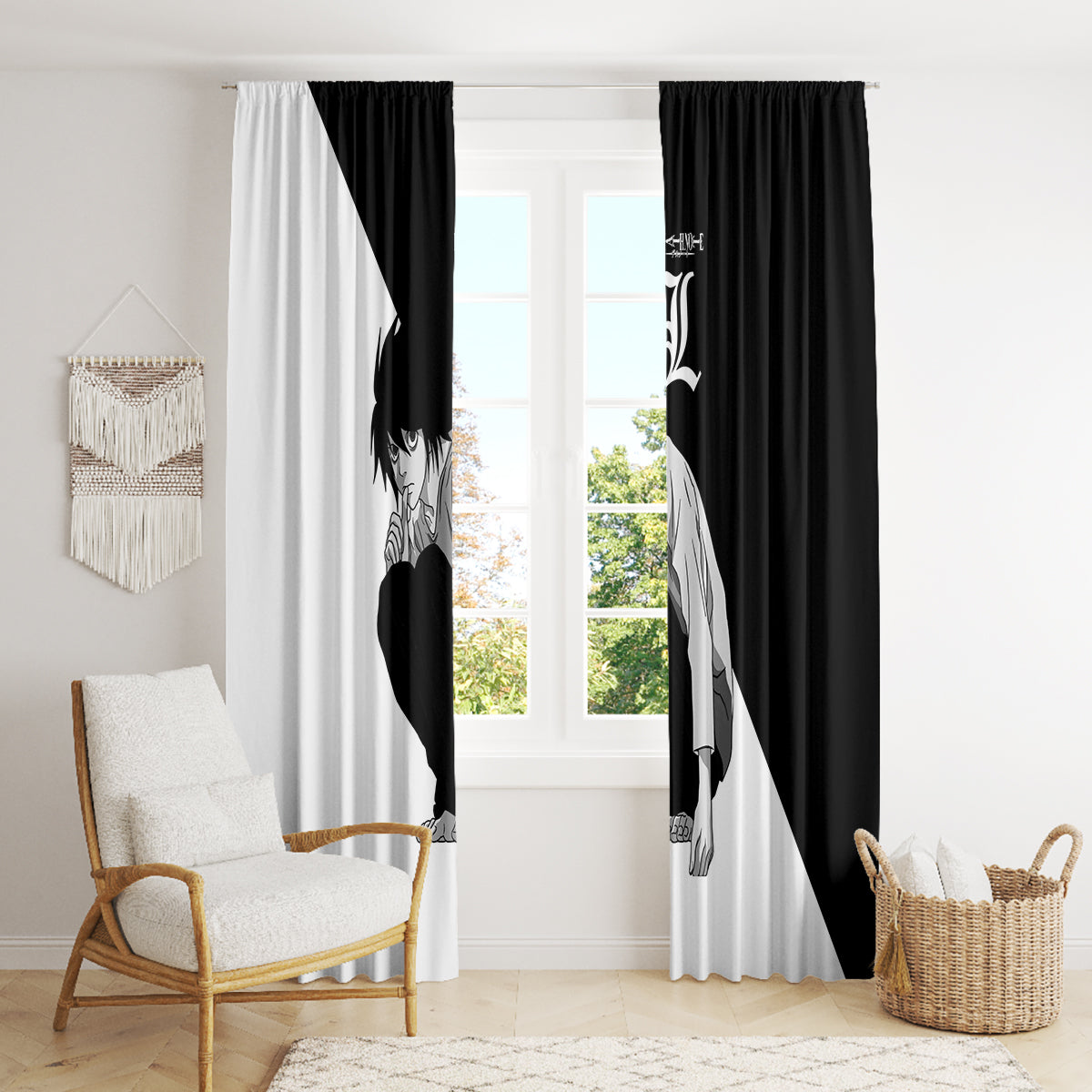 L Lawliet Window Curtain