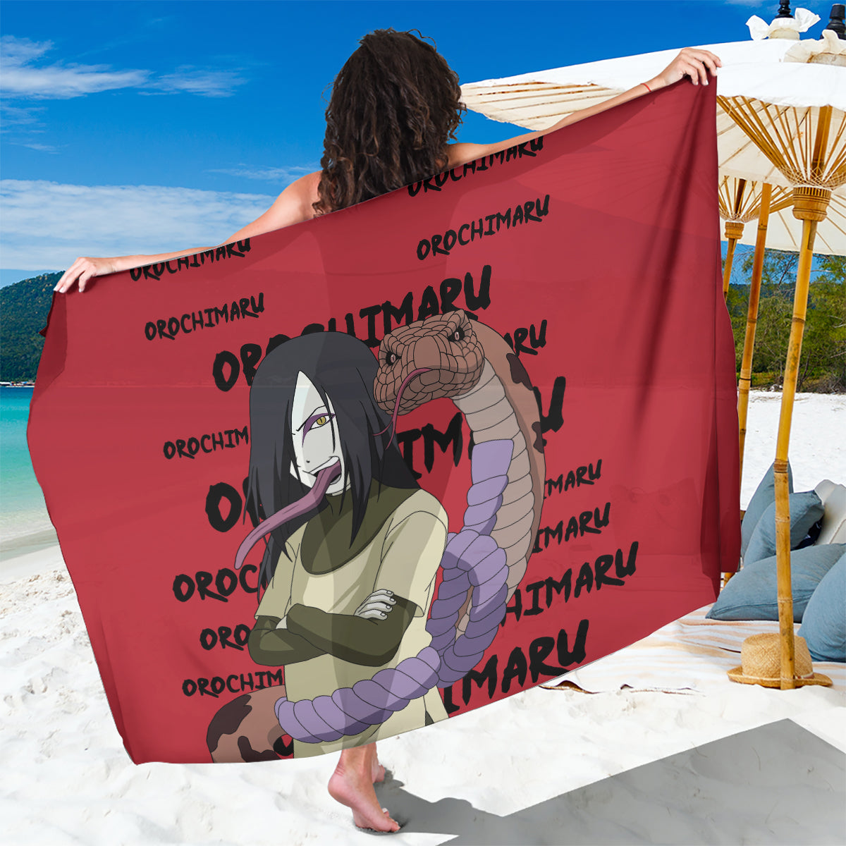 Orochimaru Anime Style Manga Sarong