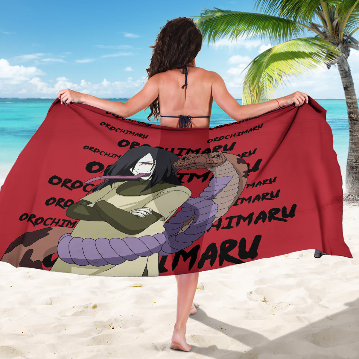 Orochimaru Anime Style Manga Sarong