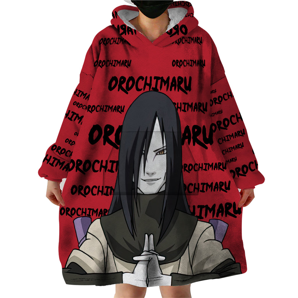 Orochimaru Anime Style Manga Wearable Blanket Hoodie