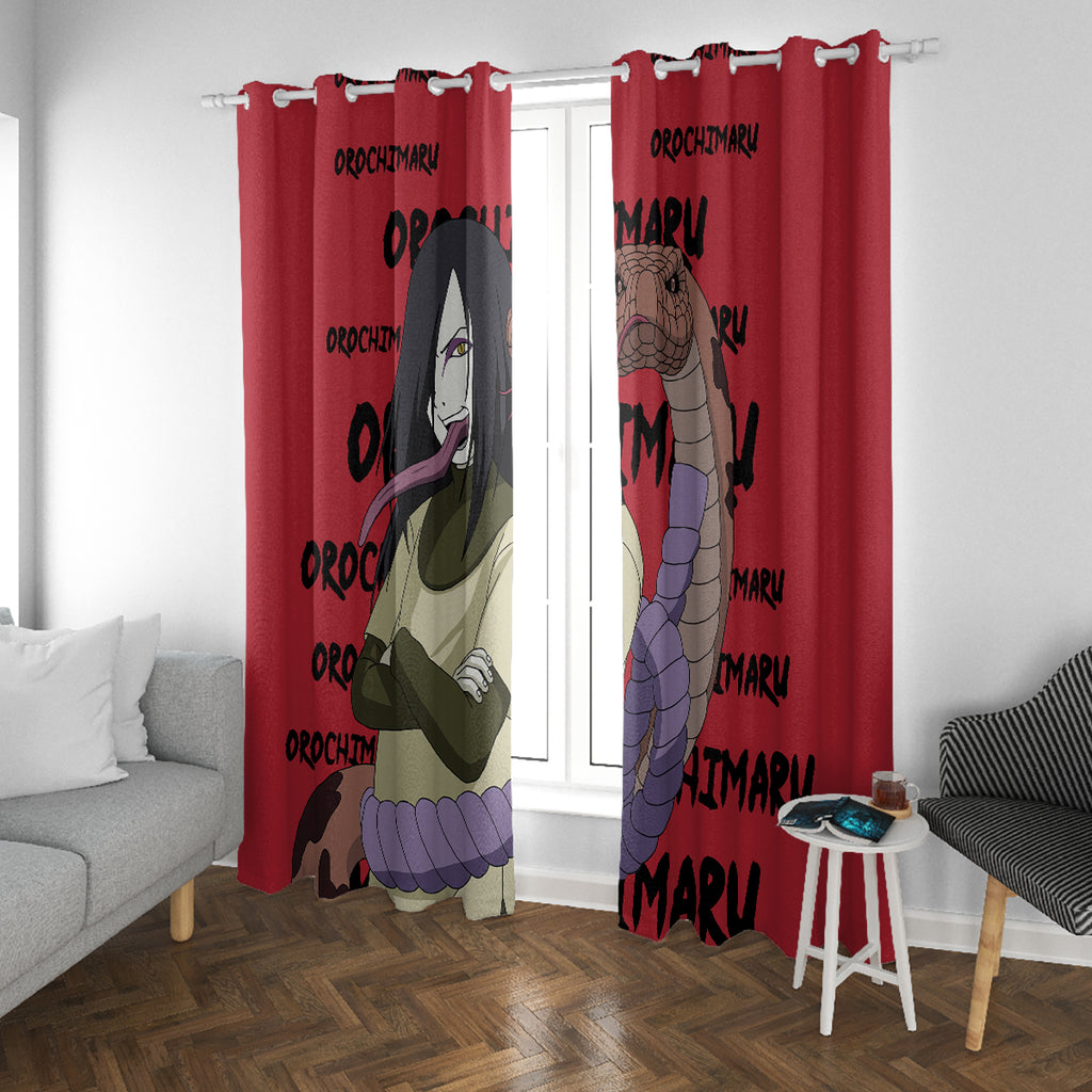 Orochimaru Anime Style Manga Window Curtain