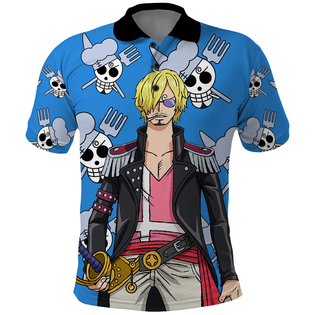 Vinsmoke Sanji Anime Movie Red Polo Shirt