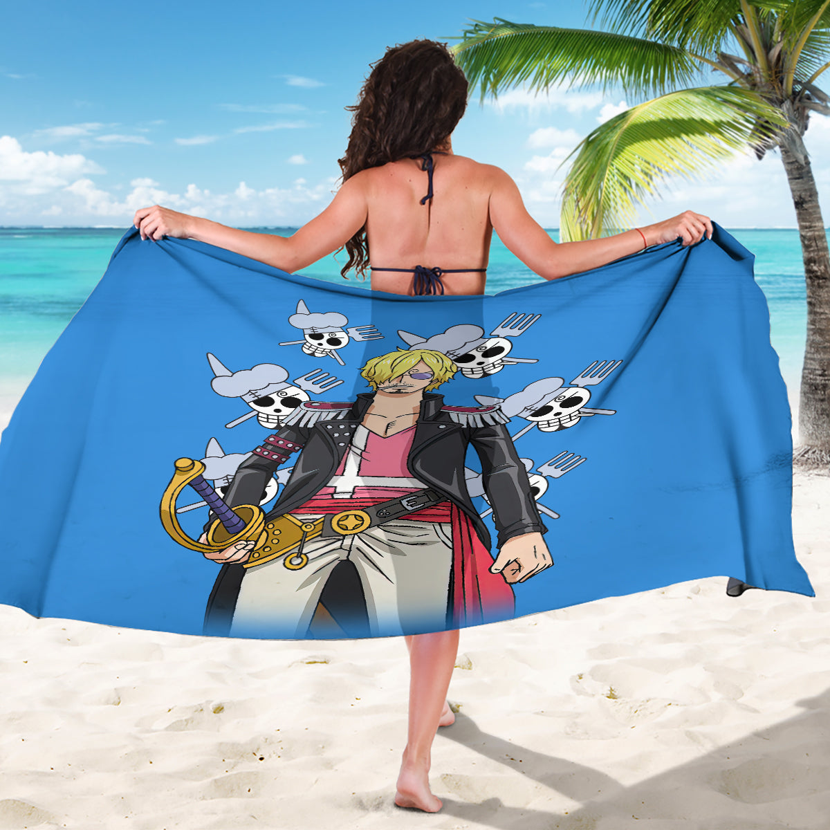Vinsmoke Sanji Anime Movie Red Sarong
