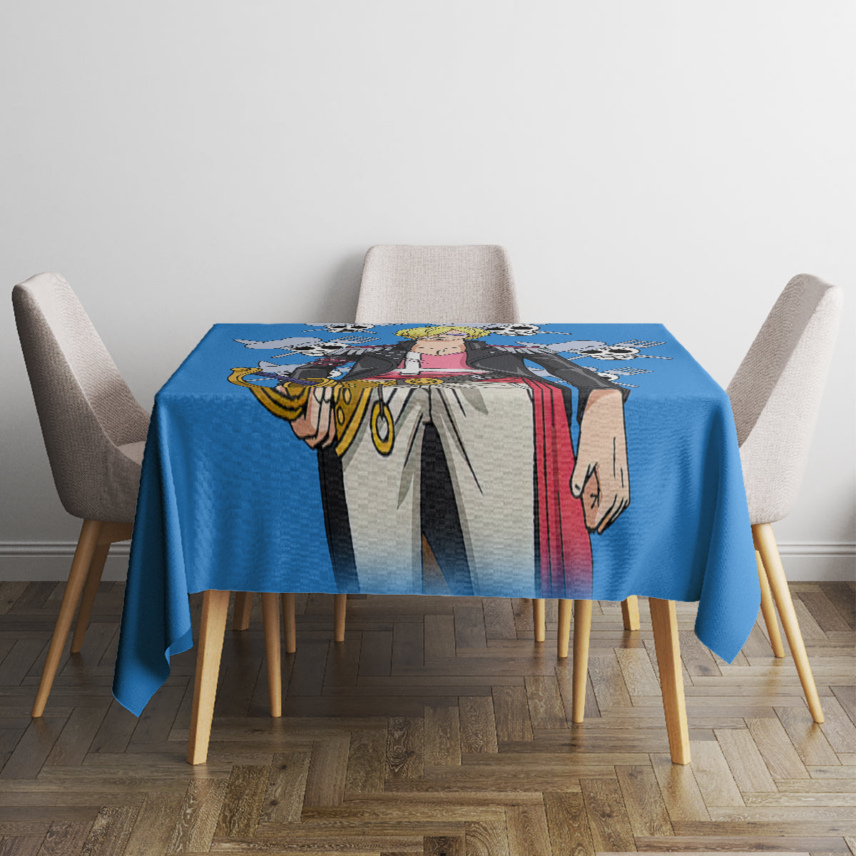 Vinsmoke Sanji Anime Movie Red Tablecloth