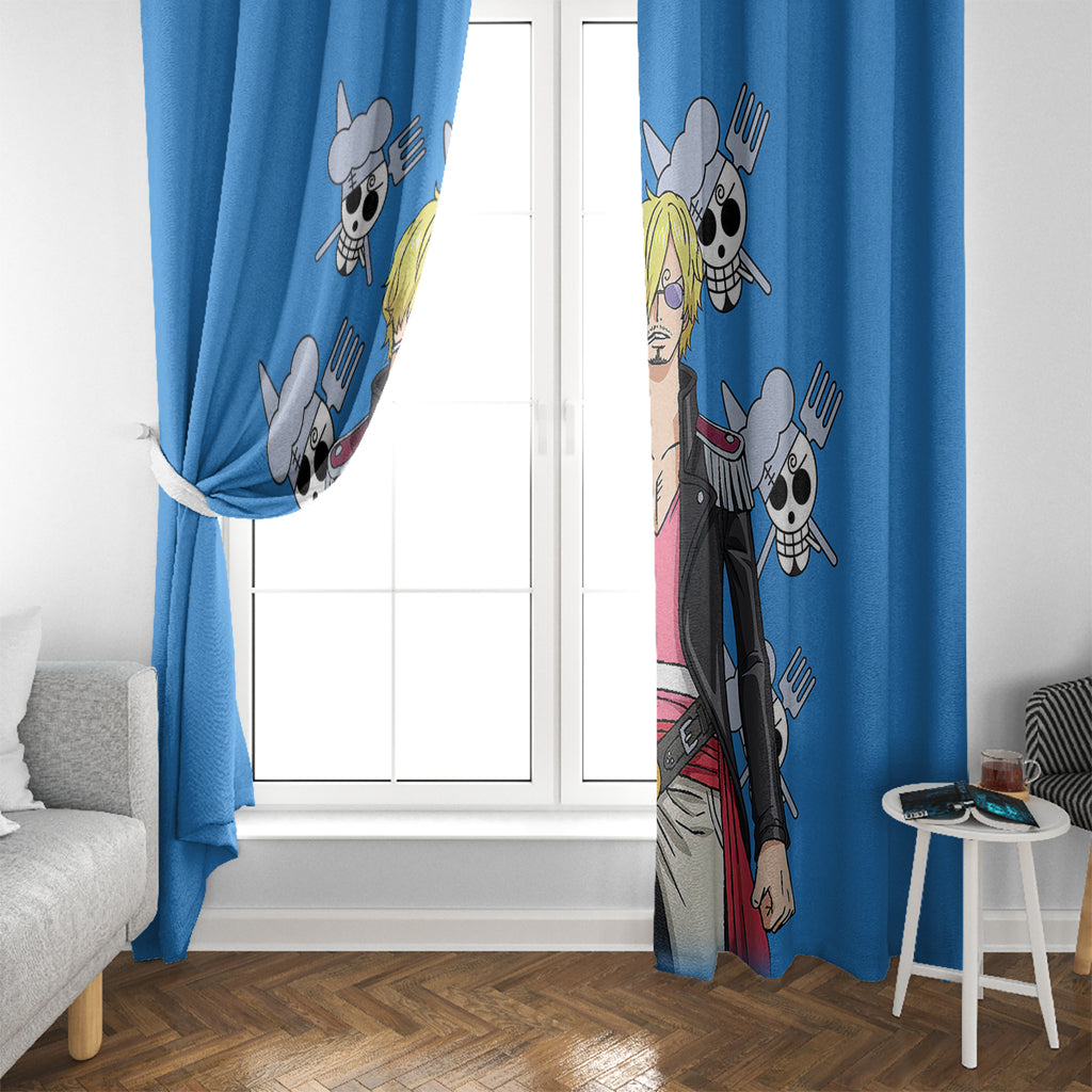 Vinsmoke Sanji Anime Movie Red Window Curtain
