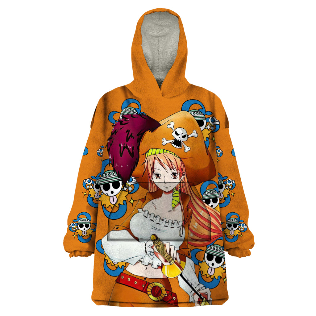 Nami - Anime Movie Red Wearable Blanket Hoodie