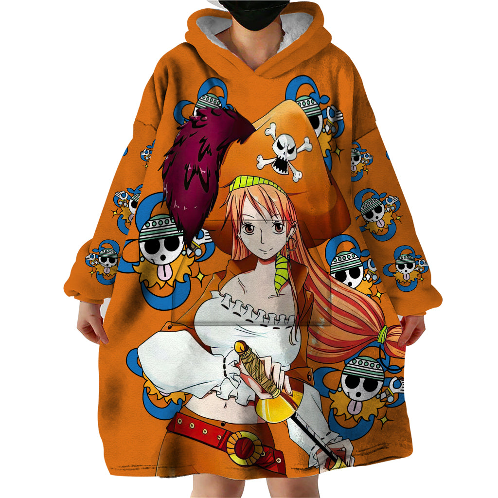 Nami - Anime Movie Red Wearable Blanket Hoodie