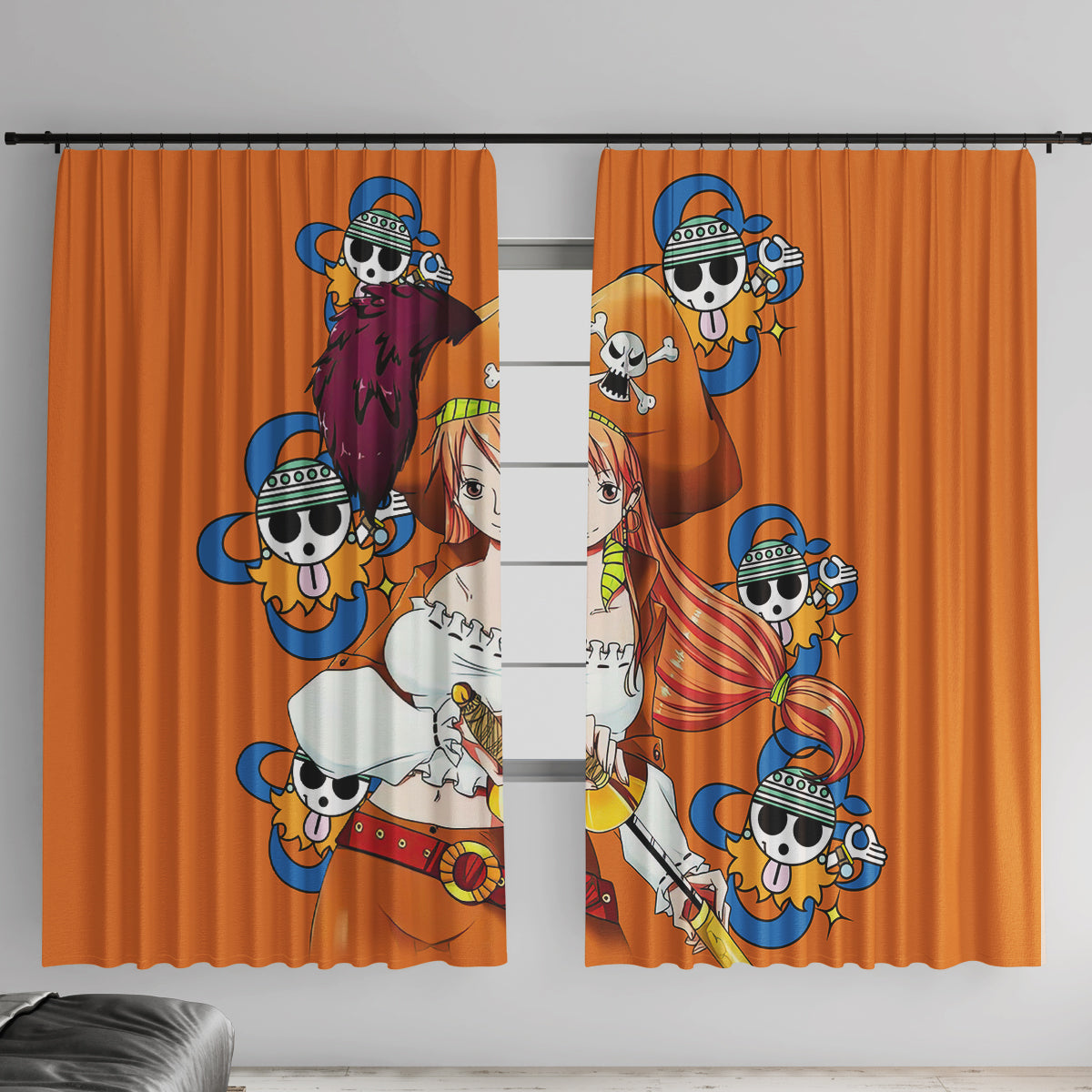 Nami - Anime Movie Red Window Curtain