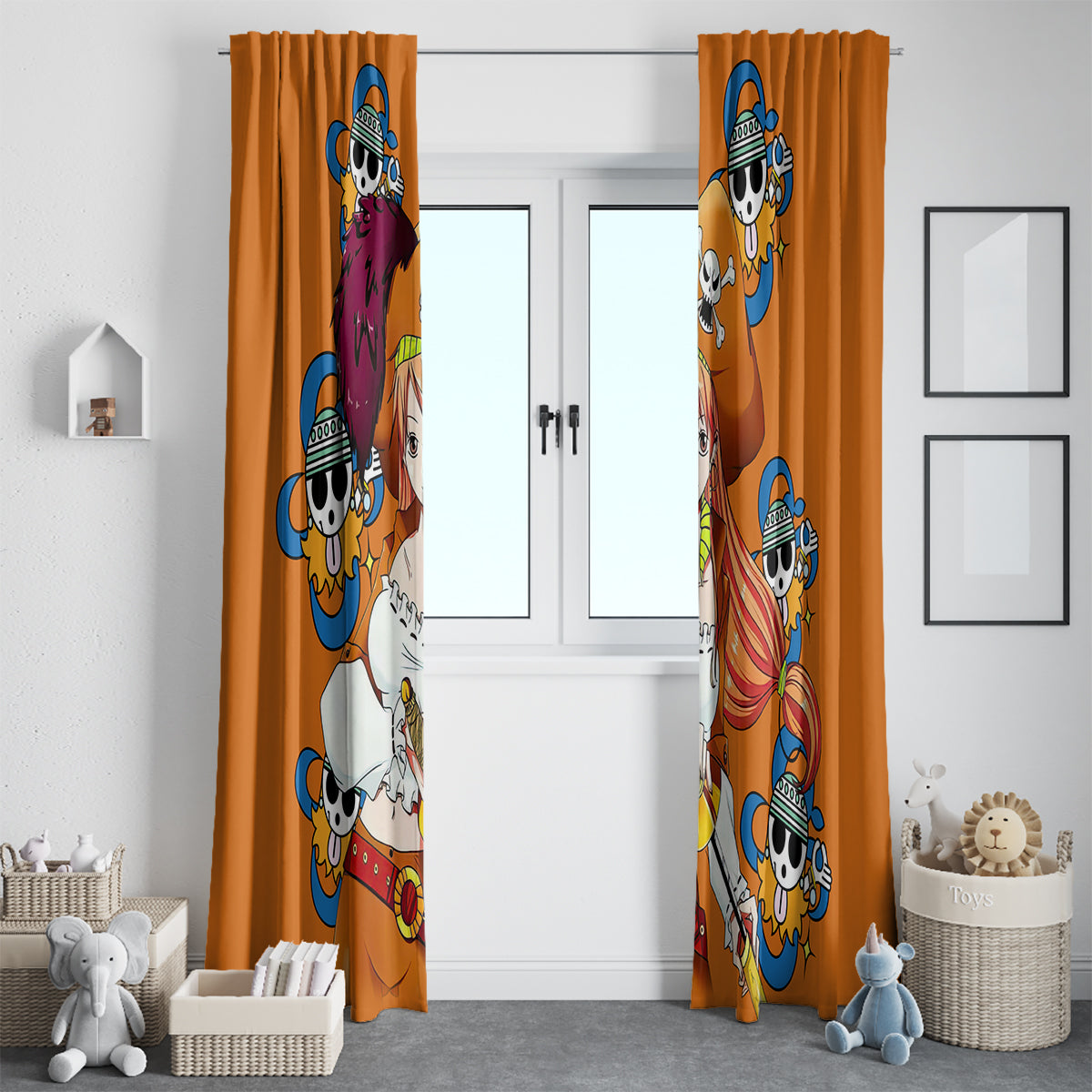 Nami - Anime Movie Red Window Curtain