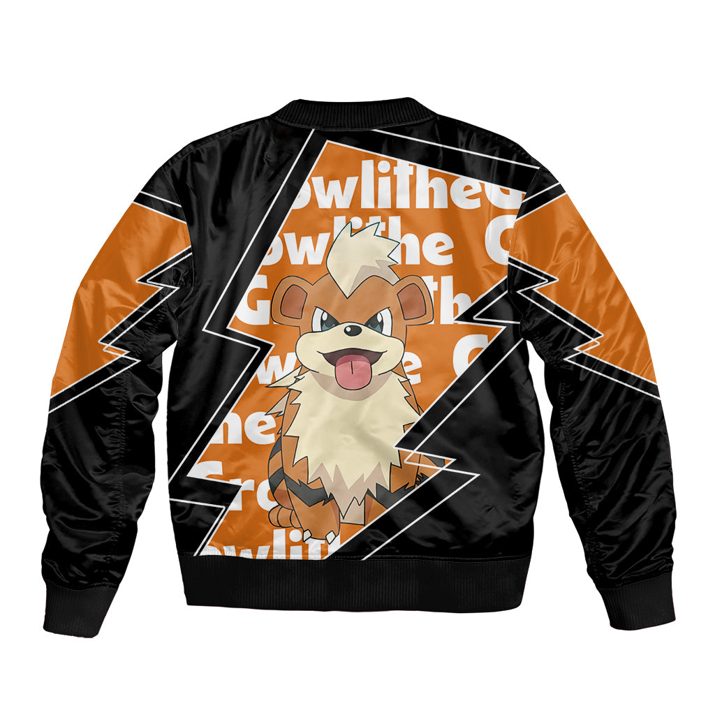 Growlithe Anime Lighting Style Bomber Jacket