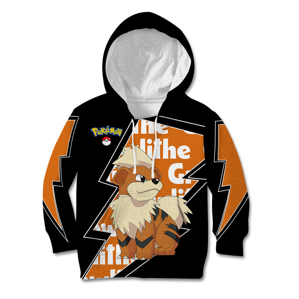 Growlithe Anime Lighting Style Kid Hoodie