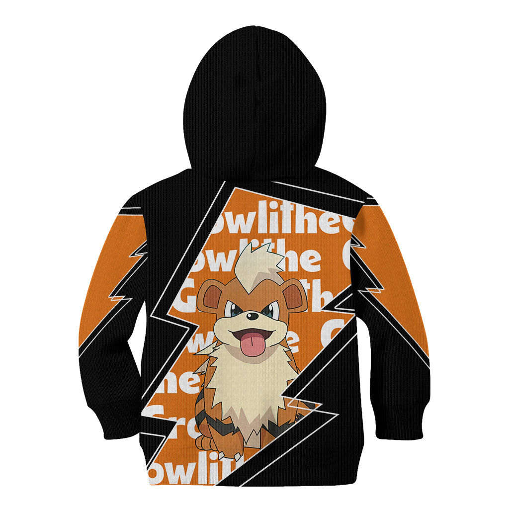 Growlithe Anime Lighting Style Kid Hoodie